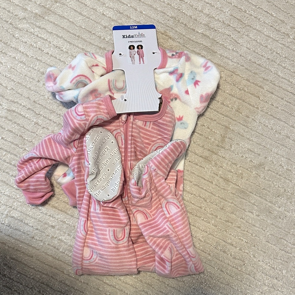 Kidsmith Pink Striped Baby Onesie